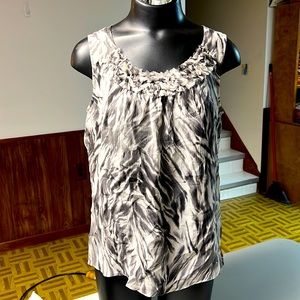 Talbots two layer silk tank